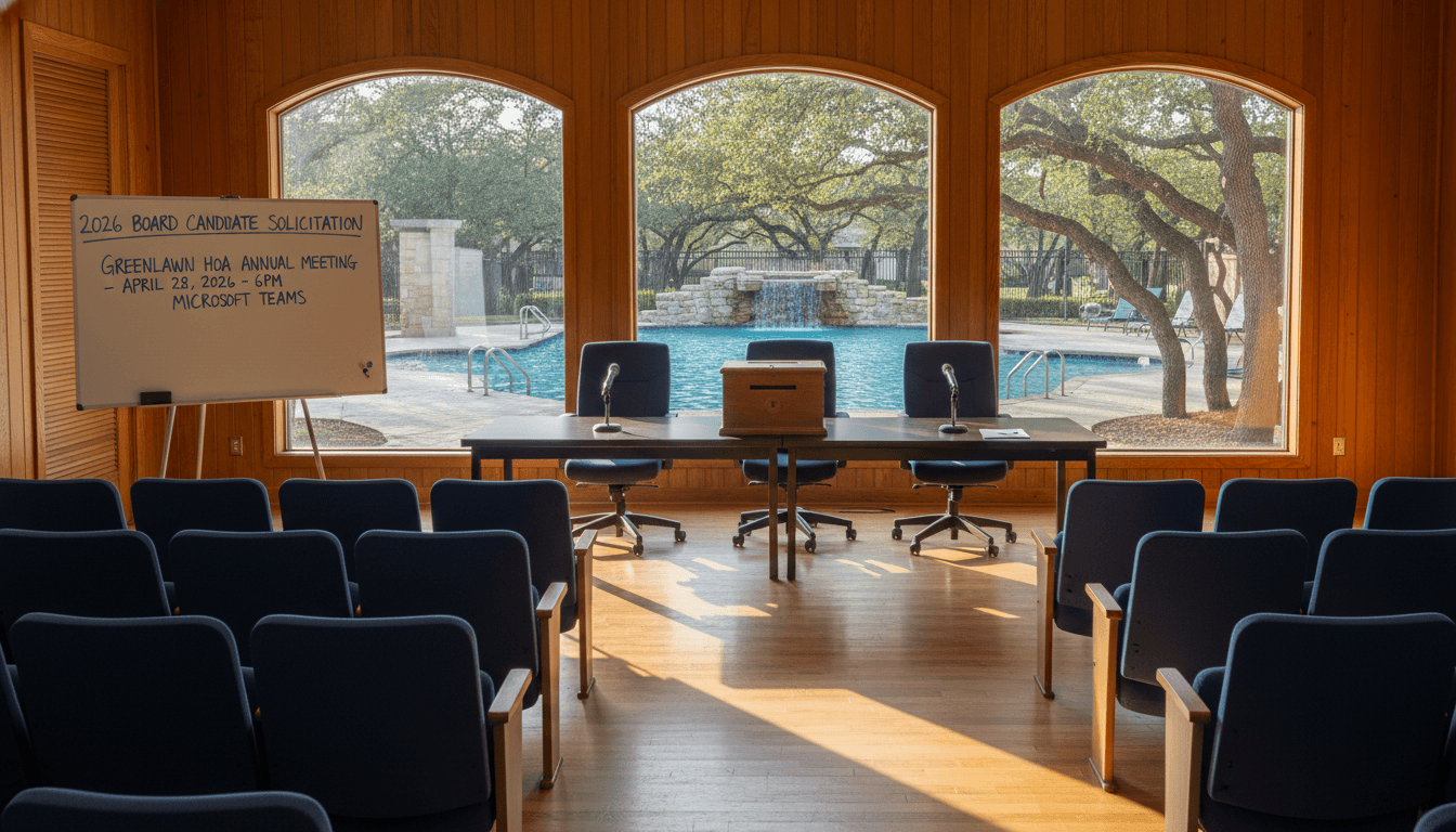 Annual Meeting Rescheduled – Tuesday, May 26, 2026, at 6:00 PM